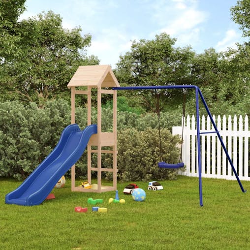 NNEVL Outdoor Playset Solid Wood Pine