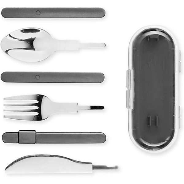 Livoo Set de couverts démontables MEN407G en acier inoxydable Coloris Gris