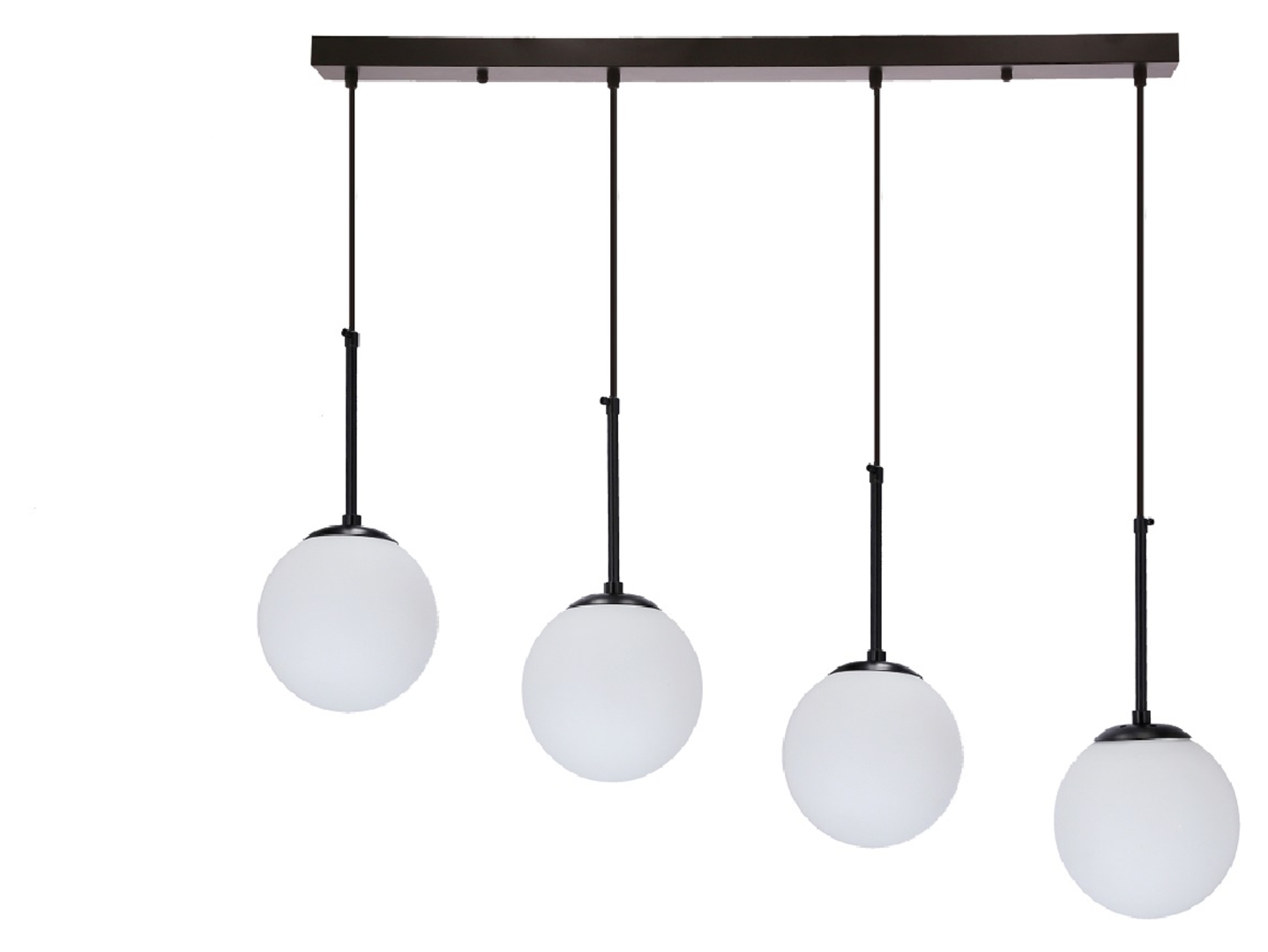 Lampa wisząca Pompei 4-punktowa metalowa czarna