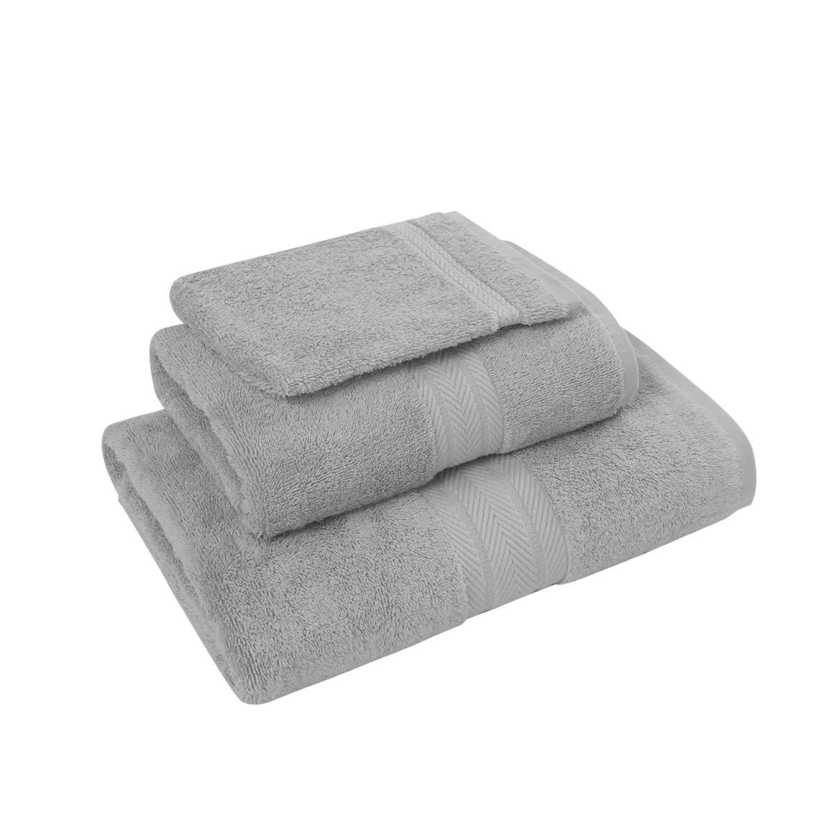 LUXURY - Ensemble de bain 3 pièces Gris Perle