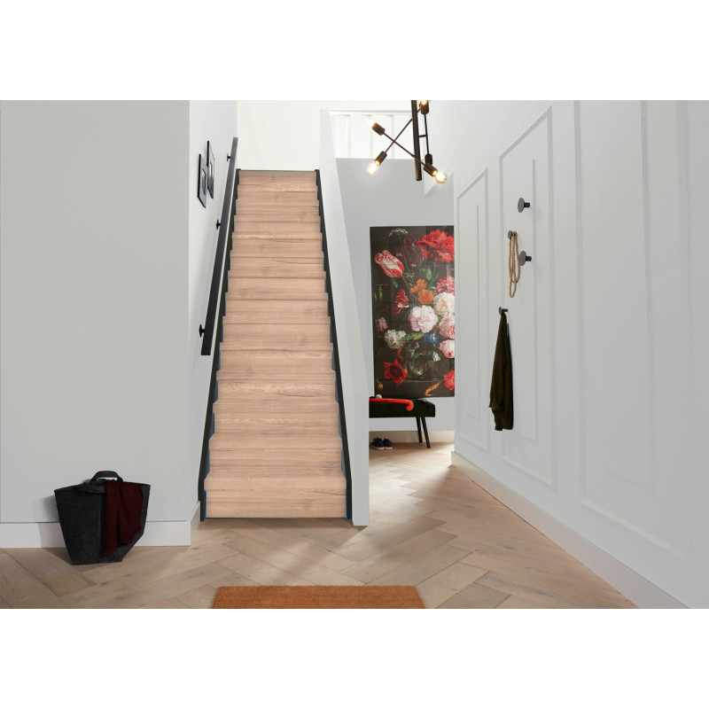 Marche stratifiée Chêne clair 100 x 30 cm CANDO