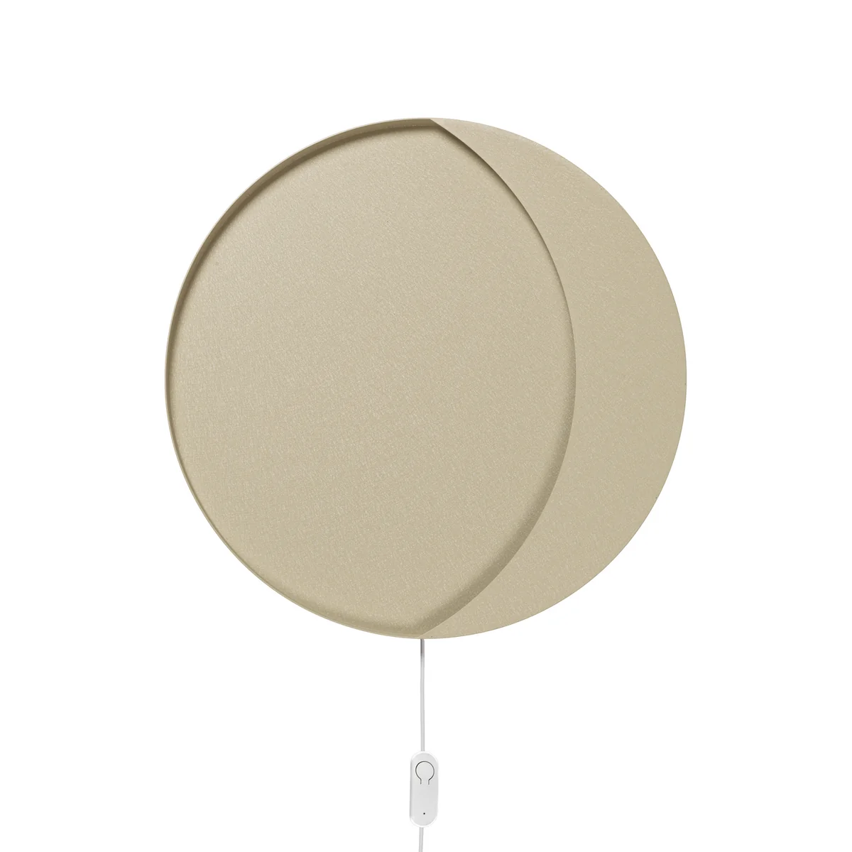 Ferm Living - Neba LED Wandleuchte, Ø 45,5 x H 3 cm, cashmere