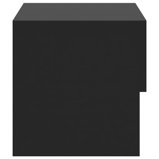 NNEVL Wall-mounted Bedside Cabinets 2 pcs Black