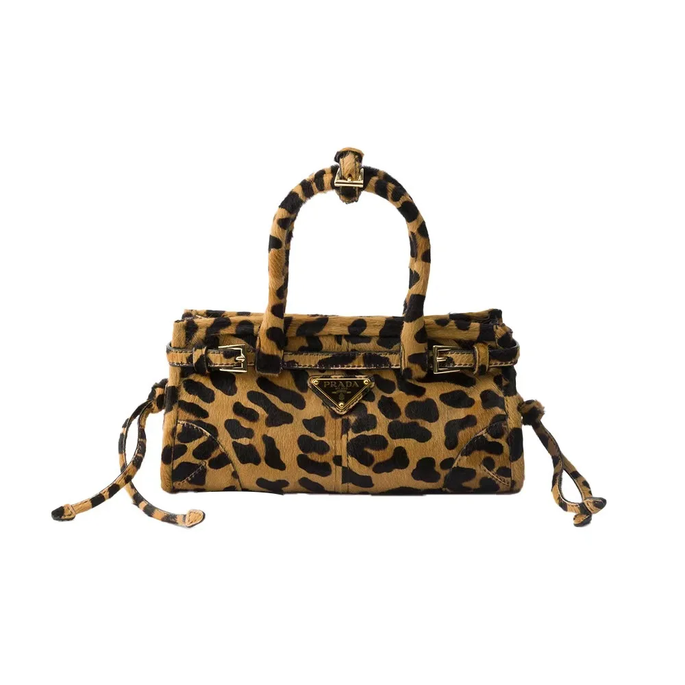 Prada Bonnie mini printed leather handbag (7A regular version)