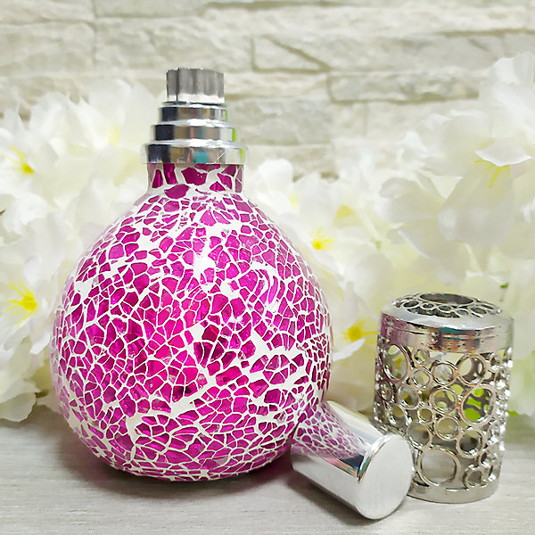 Pack économique Lampe Catalytique Mosaïque Fuchsia   Parfum Lollipop (200 ml)   Nettoyant Neutre (200 ml)   Mèche de Rechange