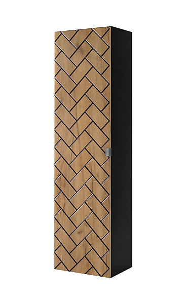 Meuble colonne suspendu de salle de bain MADIS CHÊNE 35 X 136 cm S