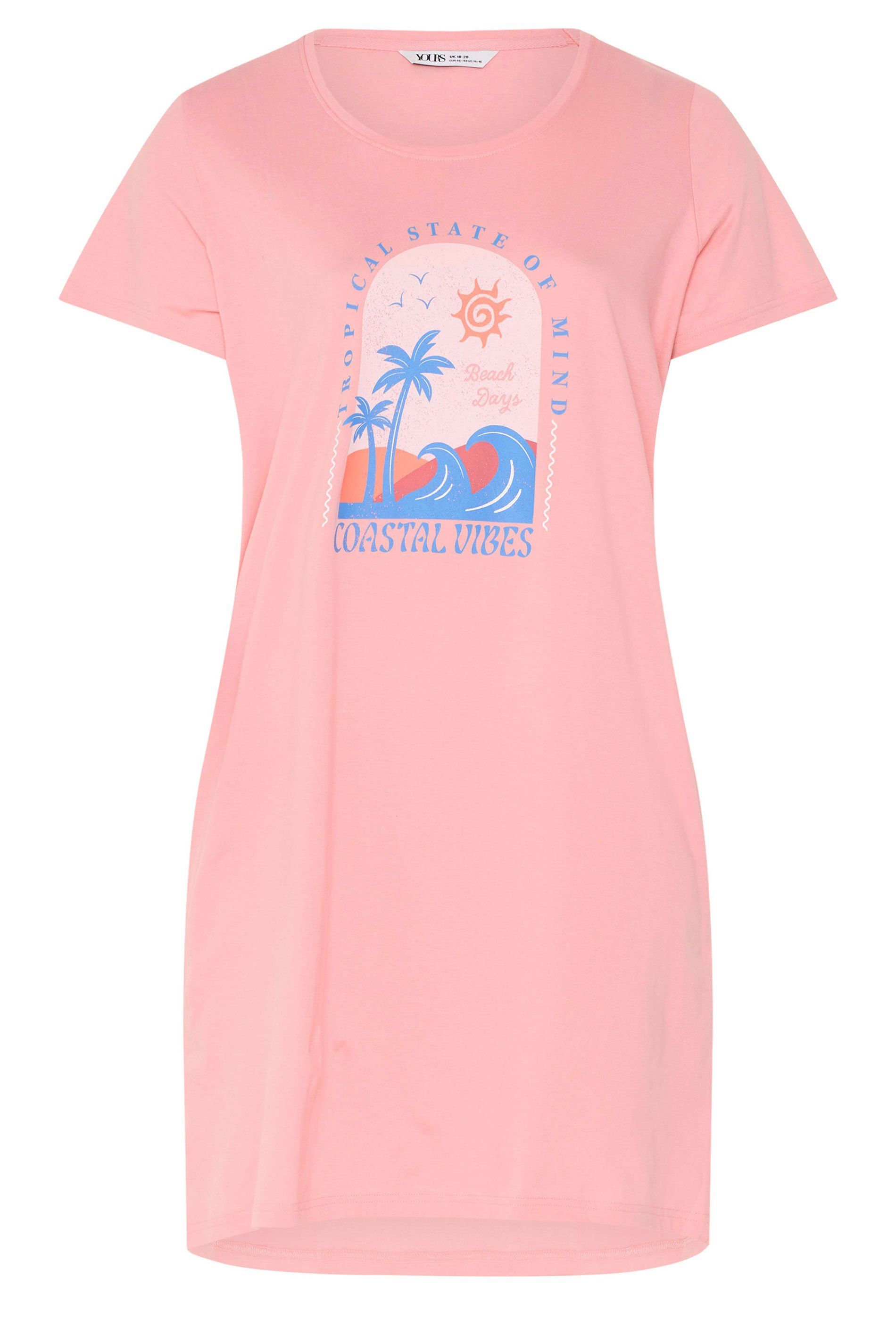 Yours Printed Dipped Back Nightdress