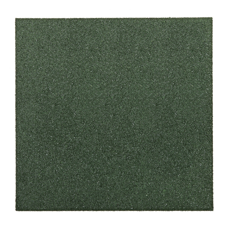 Dalle en caoutchouc vert 50 x 50 x 2,5 cm