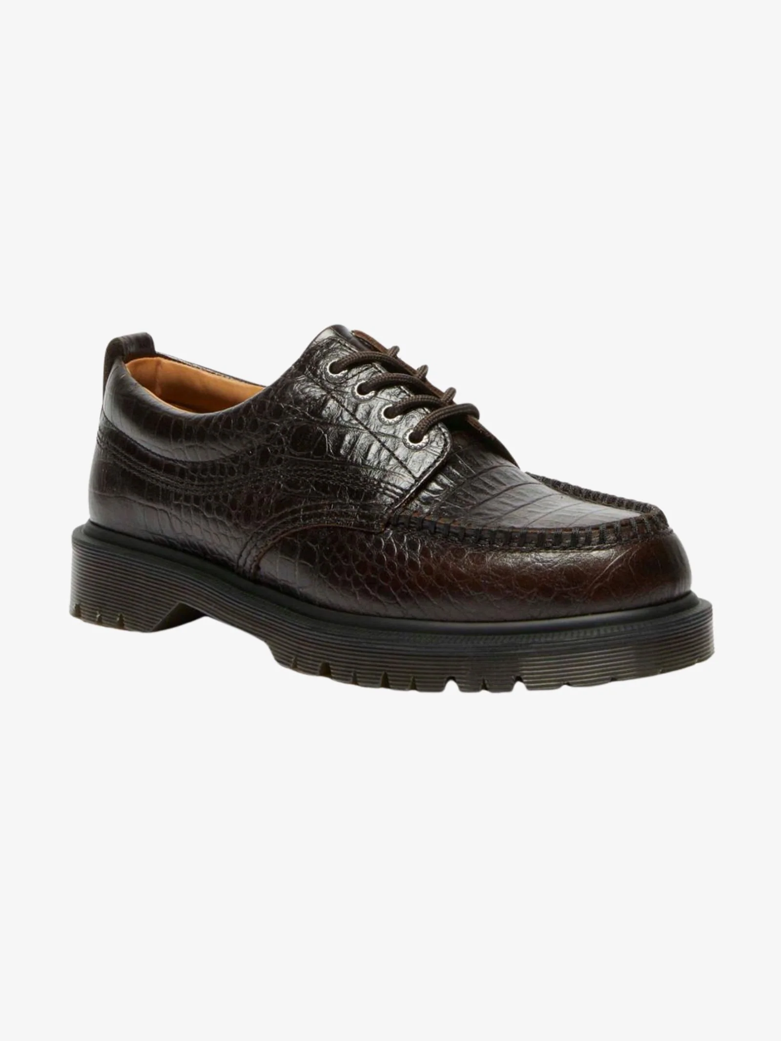 Unisex Lowell Analine Croc Emboss