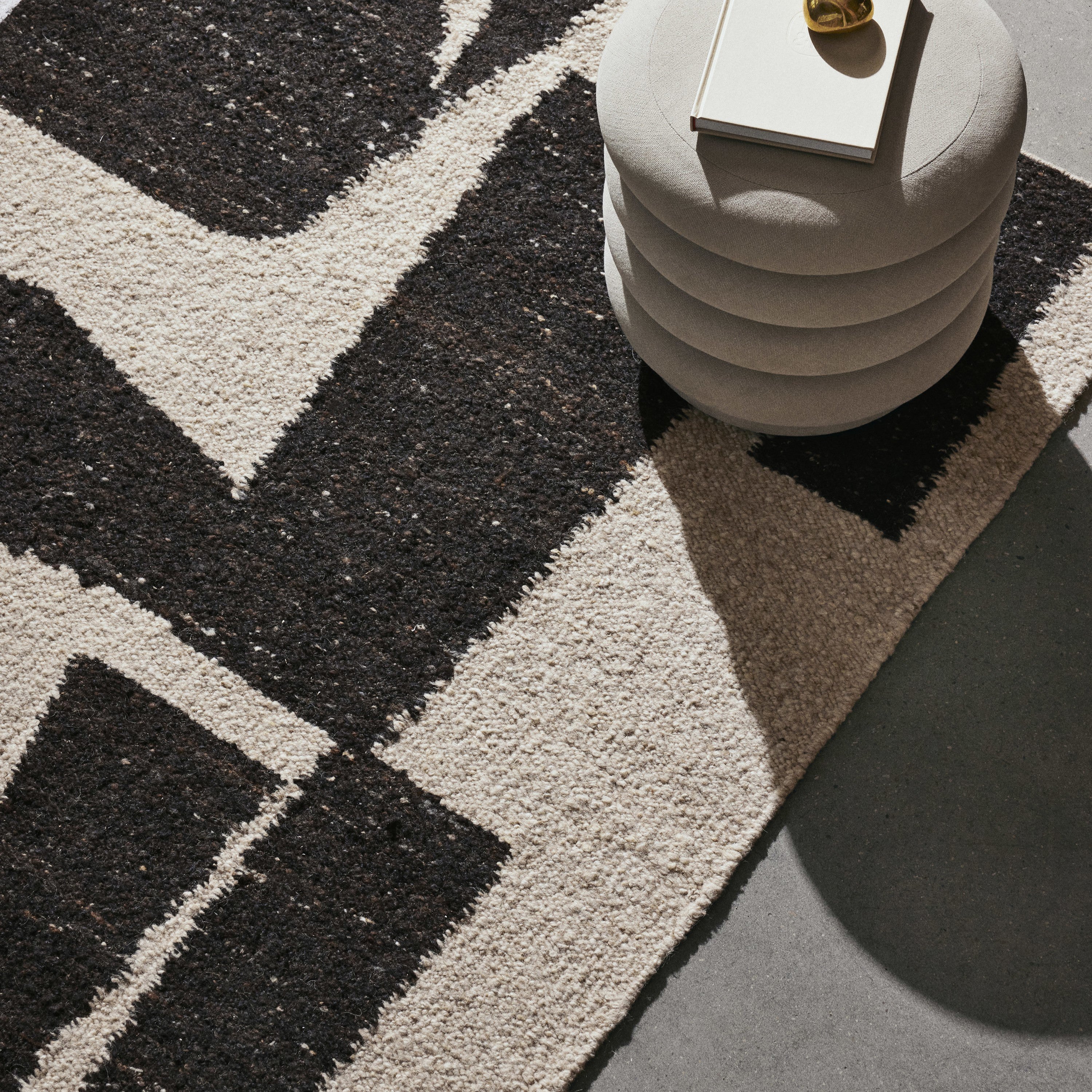 Ferm Living Piece Vloerkeed 140 x 200 cm - Coffee