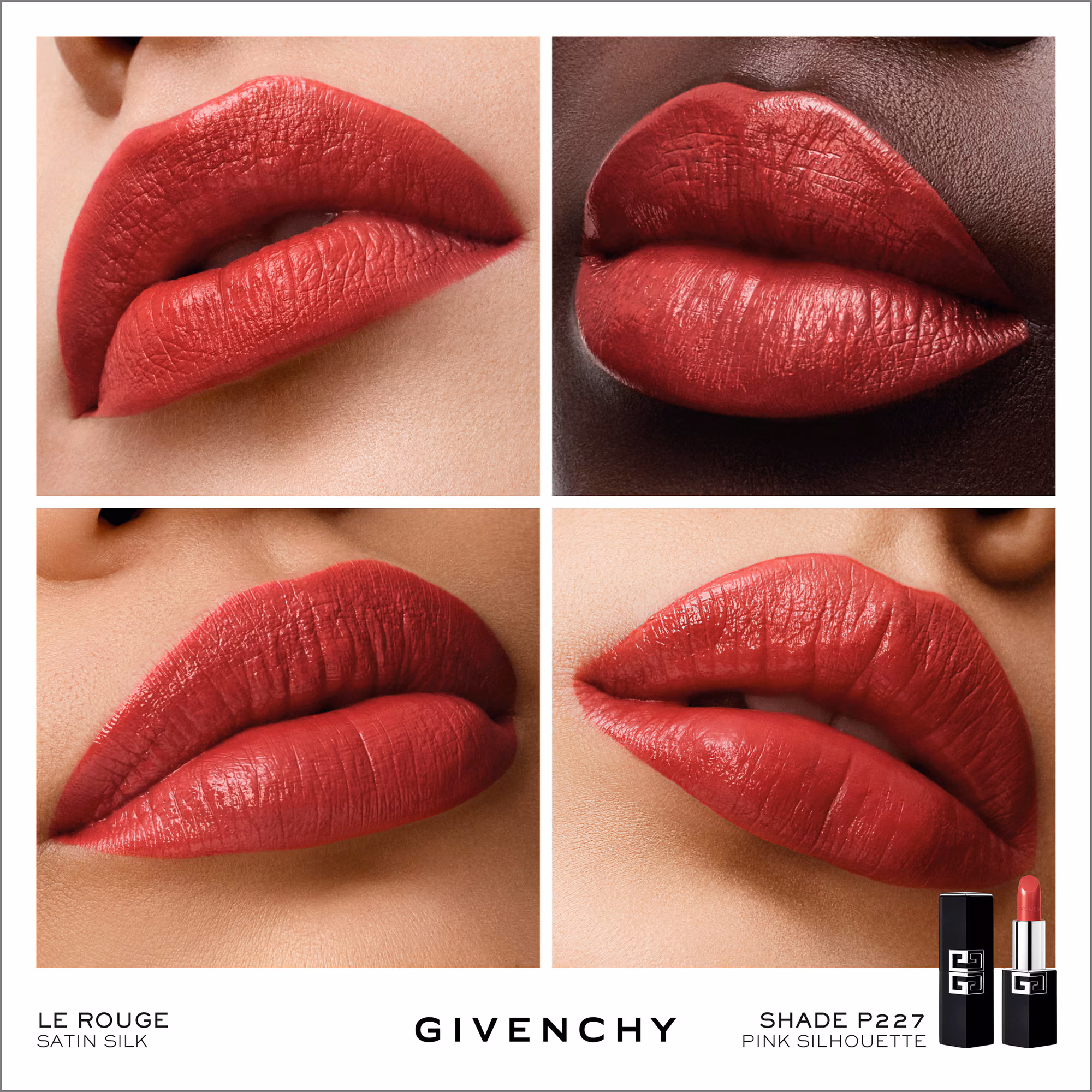 LE ROUGE SATIN SILKRouge à lèvres haute définition au fini satiné et lumineux