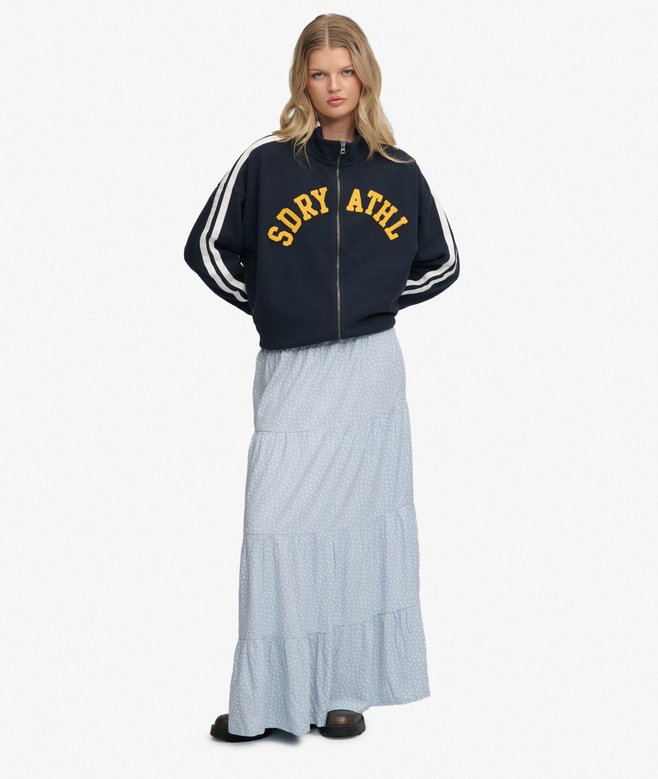Woven Tiered Maxi Skirt