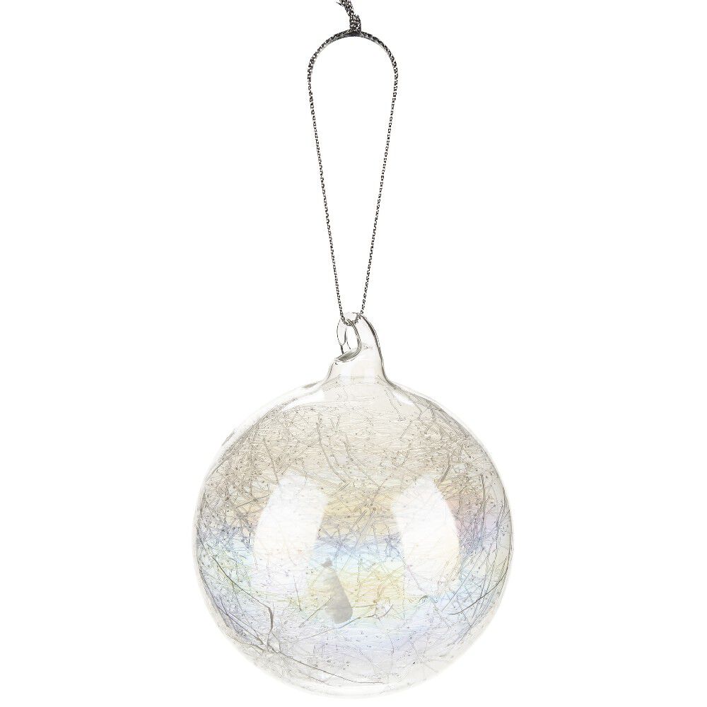 Boule en verre intérieur filament à reflet irisé