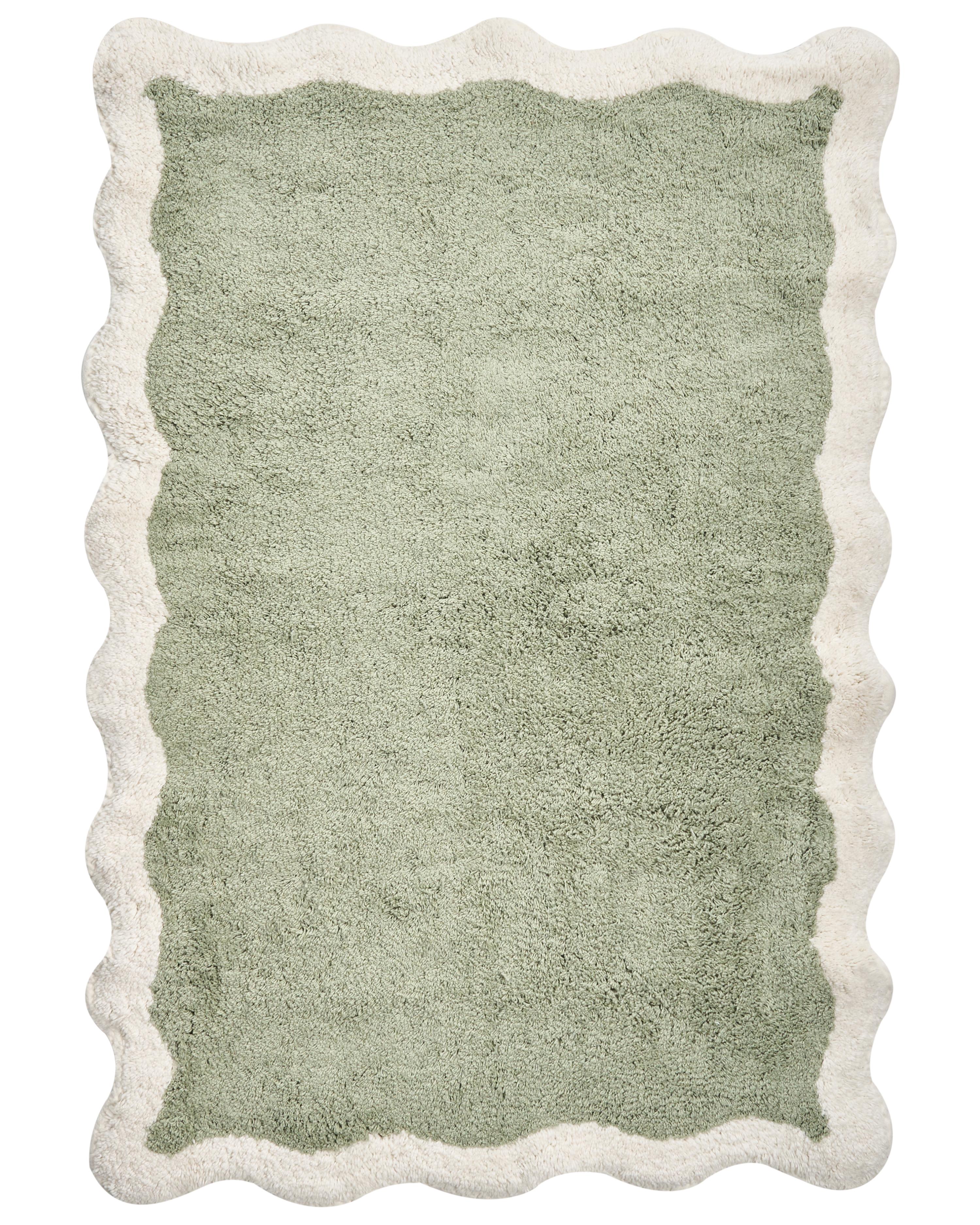 Bath Mat NANGAL Green 60 x 90 cm Cotton