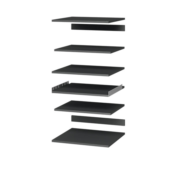 Ensemble de tablettes pour colonne électroménager anthracite L.60 x P.57 cm GoodHome