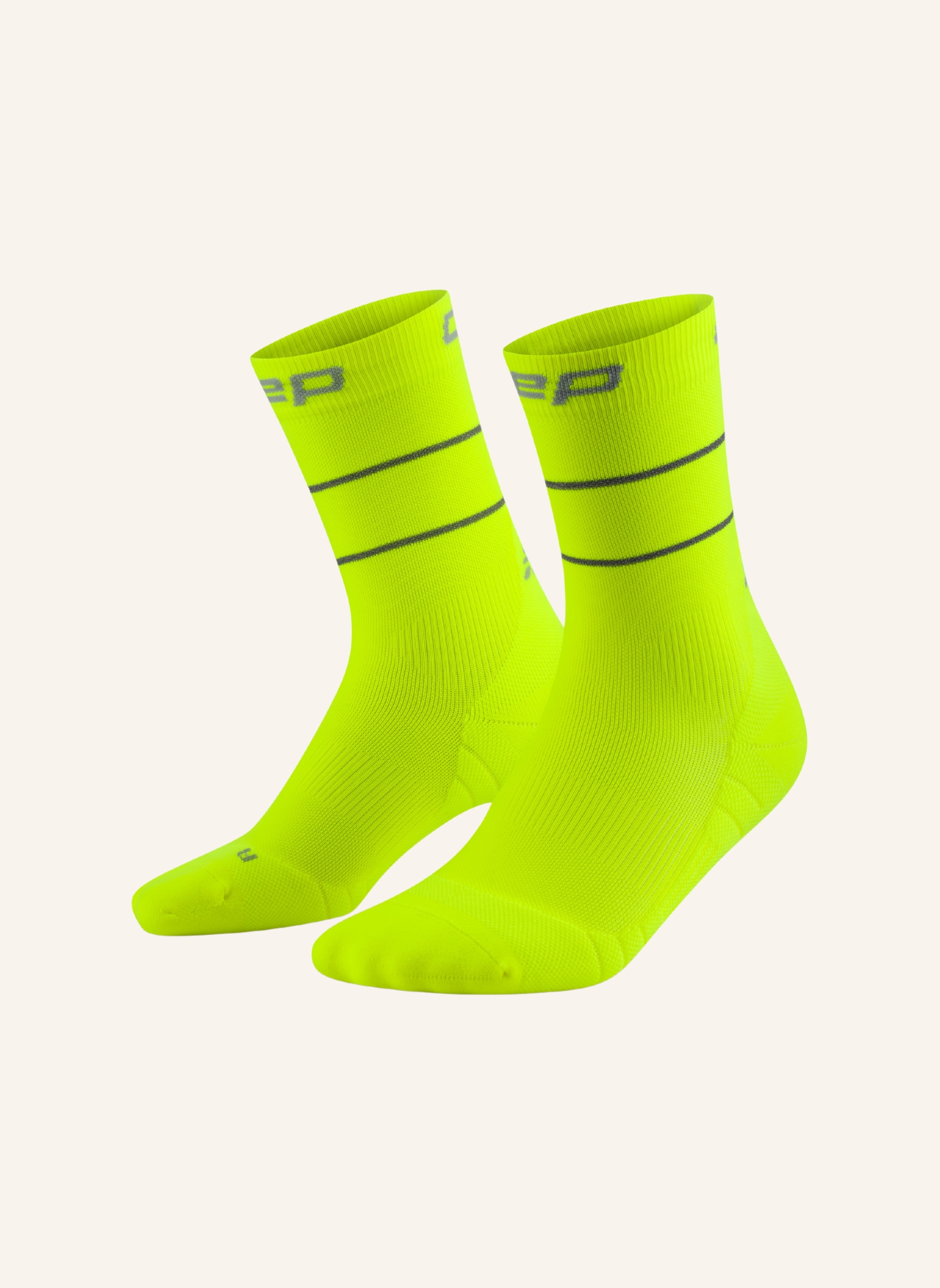 cep CEP CEP pro run reflective socks, mid cut, 2.0, men