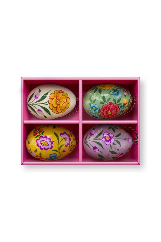 Pip Studio Eieren - Papier Mache - Veelkleurig - 5x7cm