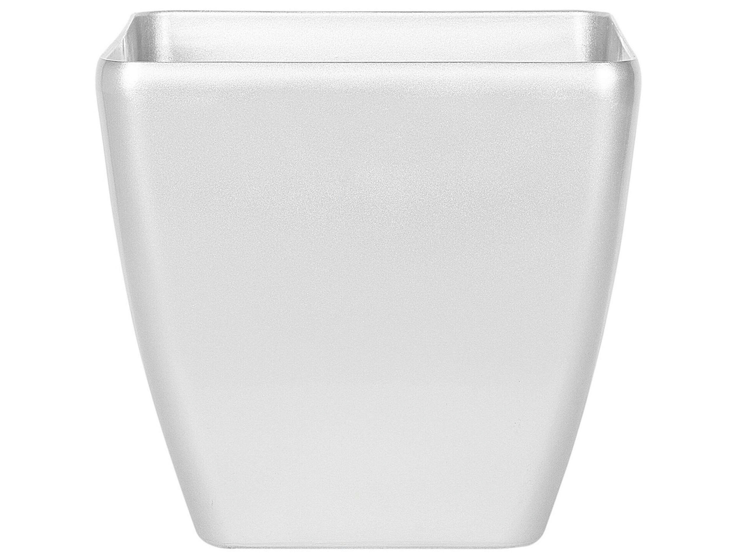 ASTRAS - Cache-pot d'extérieur en pierre argenté H41