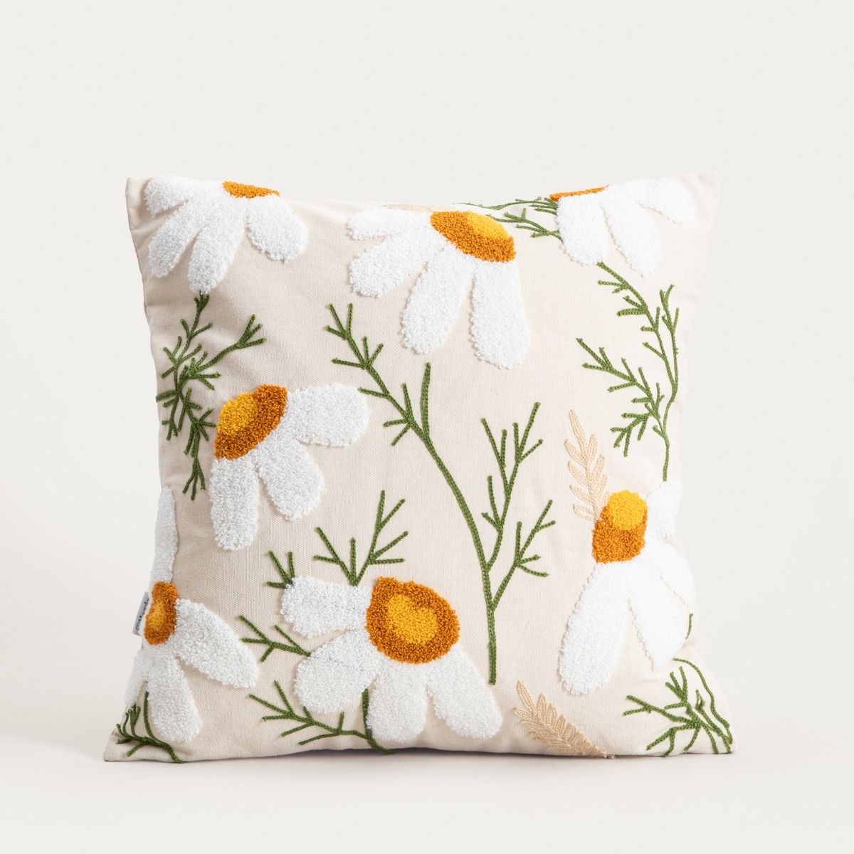 Poszewka DANILA w haftowane stokrotki 45x45 cm