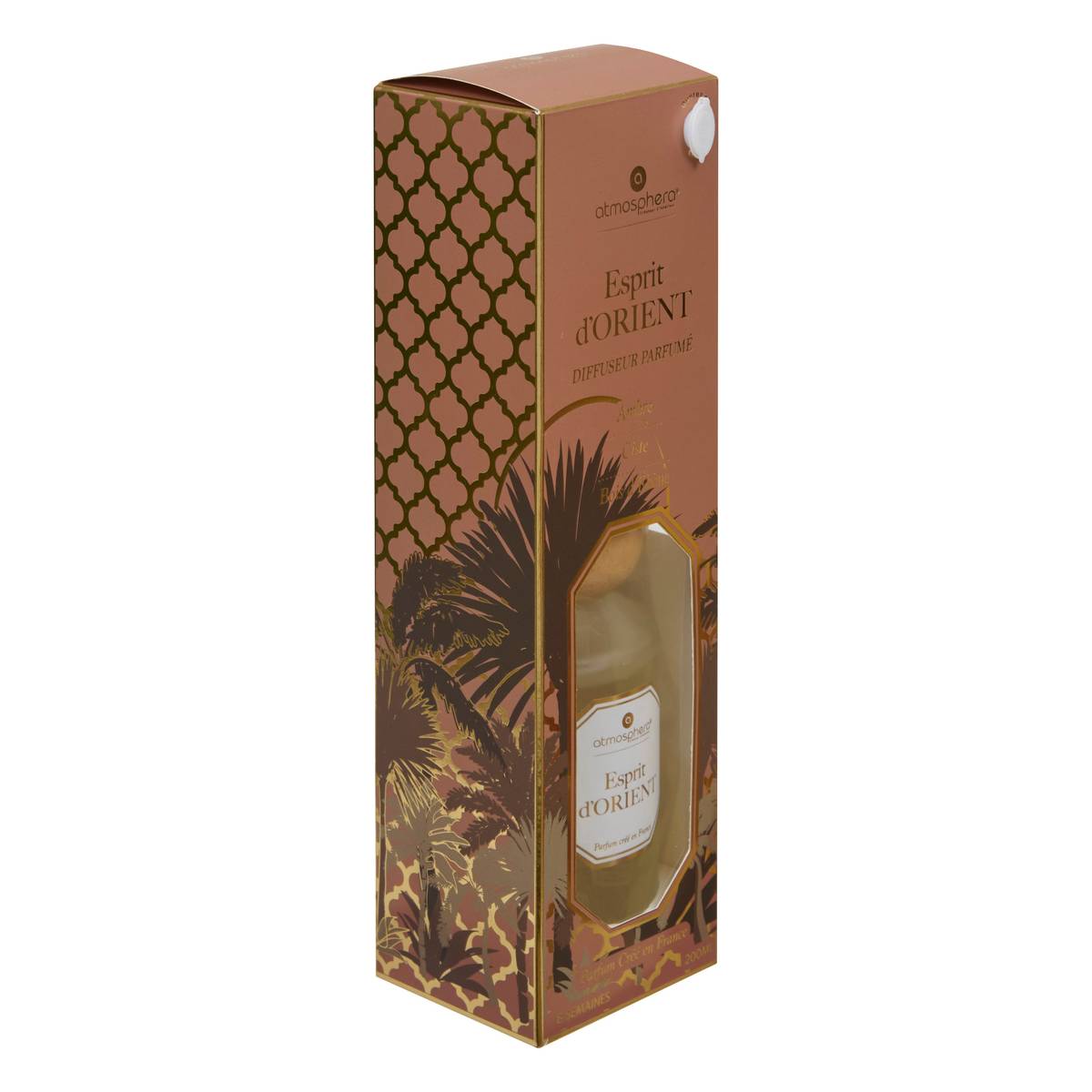 Diffuser "Elisa" Honey - Rose - Amber, Transparent, 200ml