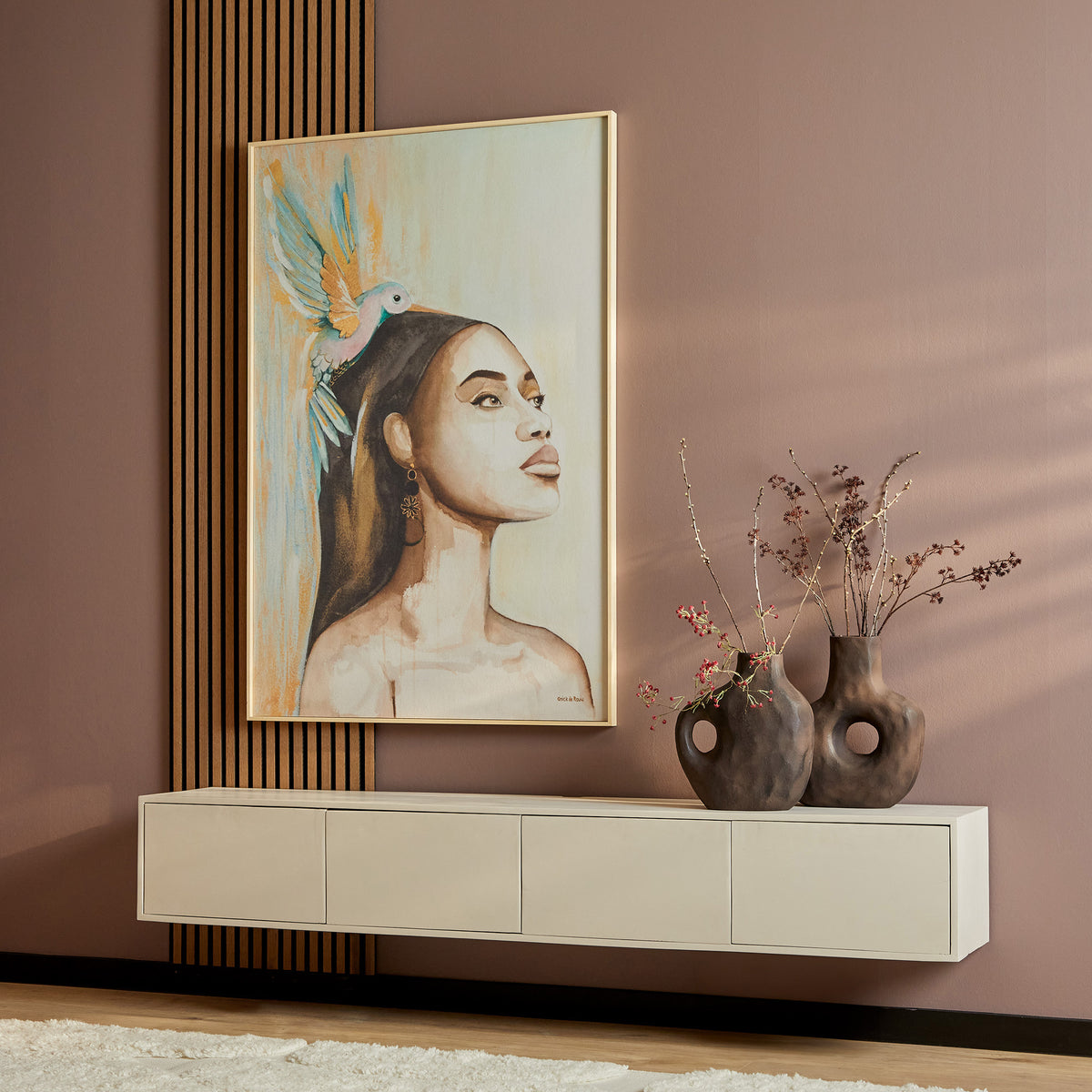 Starfurn tv meubel Vision - beige - 30x200x35cm