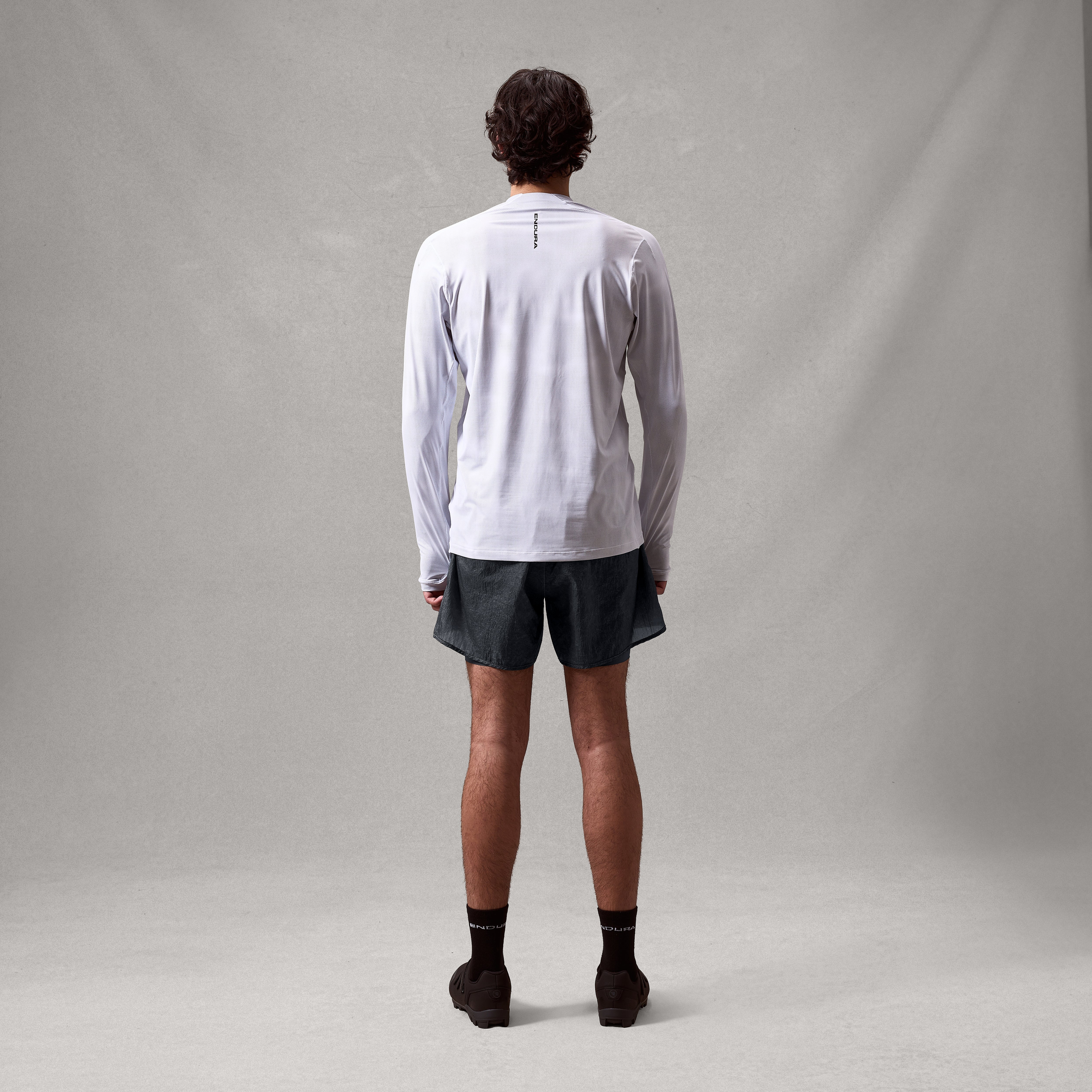 Men's AllTrack Rout L/S Tech Tee - White