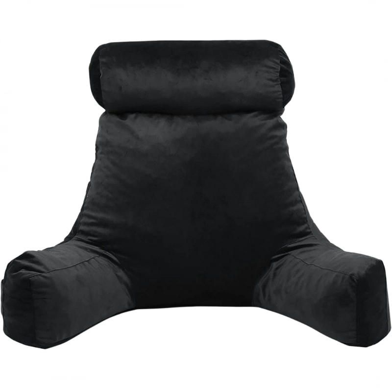- Coussin de lecture Velours Noir 65 x 80 cm