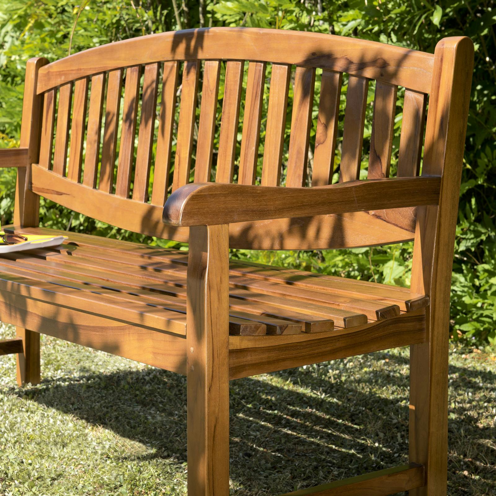 Banc ovale en teck 150 cm MACAO