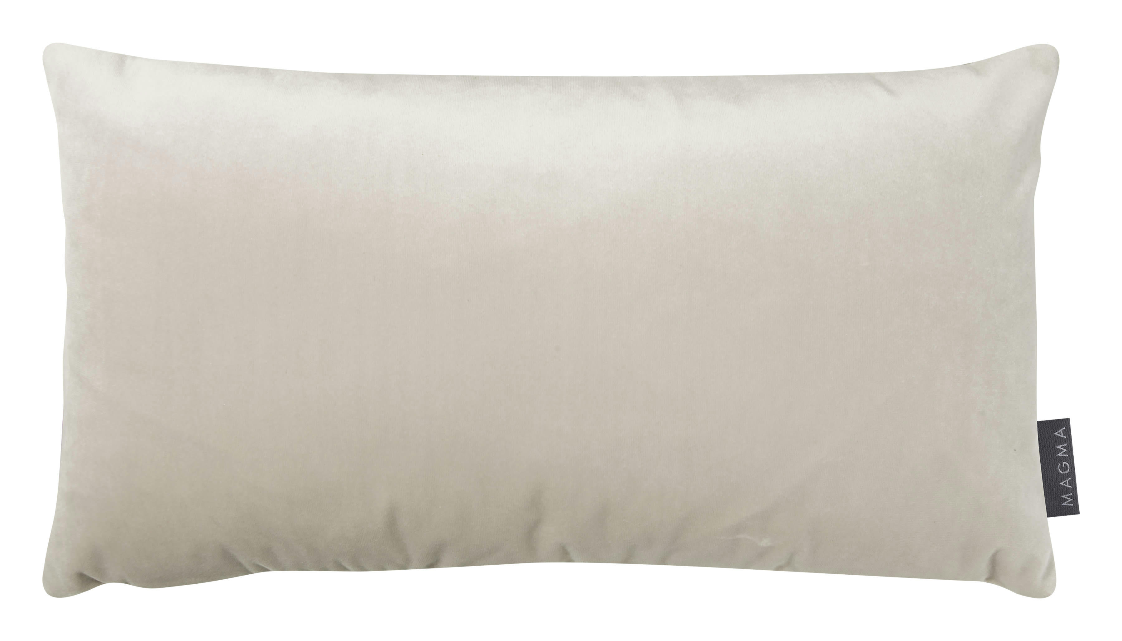 SAMT UNI - Housses de coussin velours bicolore beige - Lot de 2- 30x50