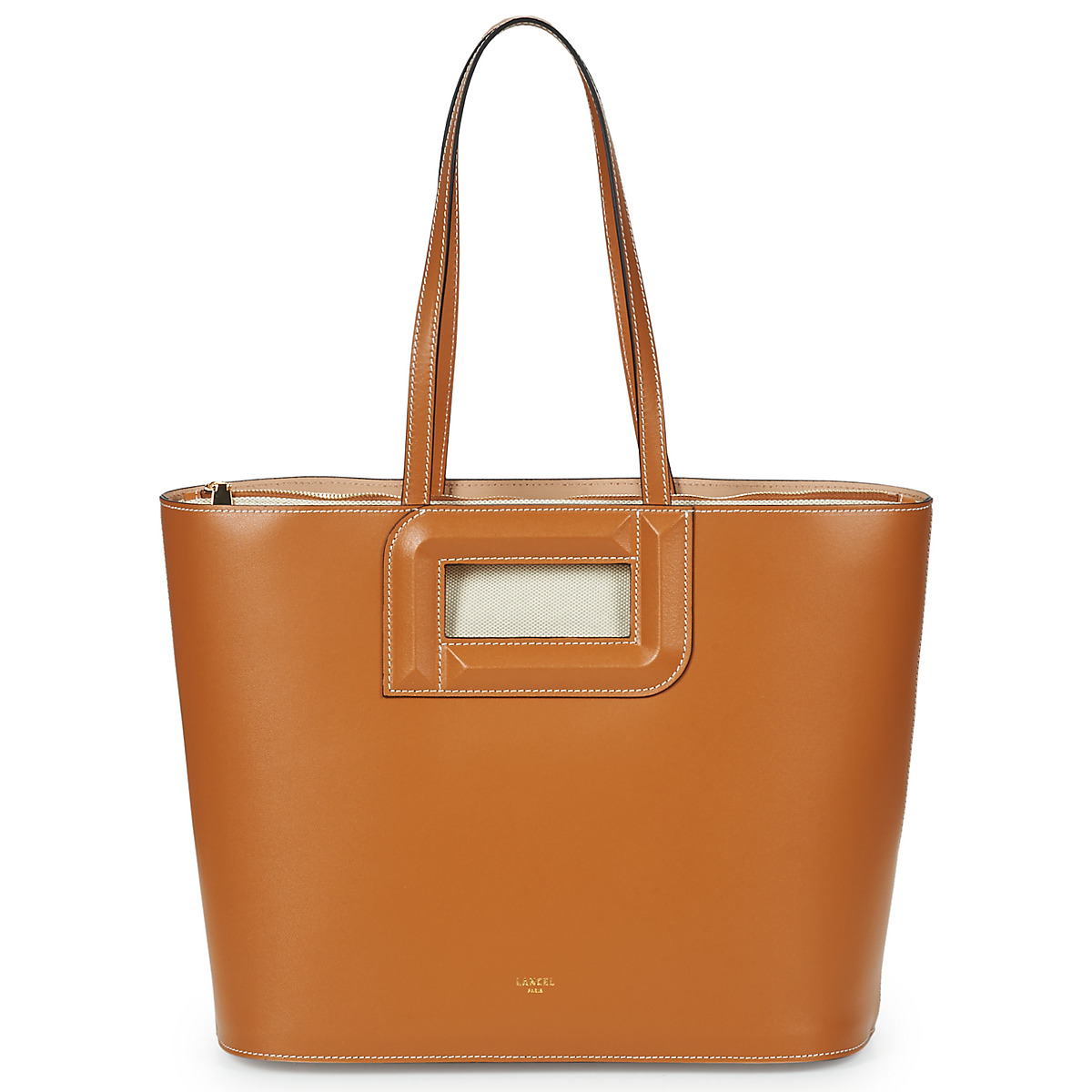 Lancel - ANGELE CUIR DE LANCEL CABAS M - Camel