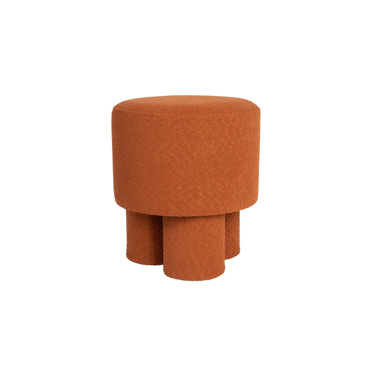 Housecraft Living Marcos Kruk/ Poef Bouclé Rood/ Bruin