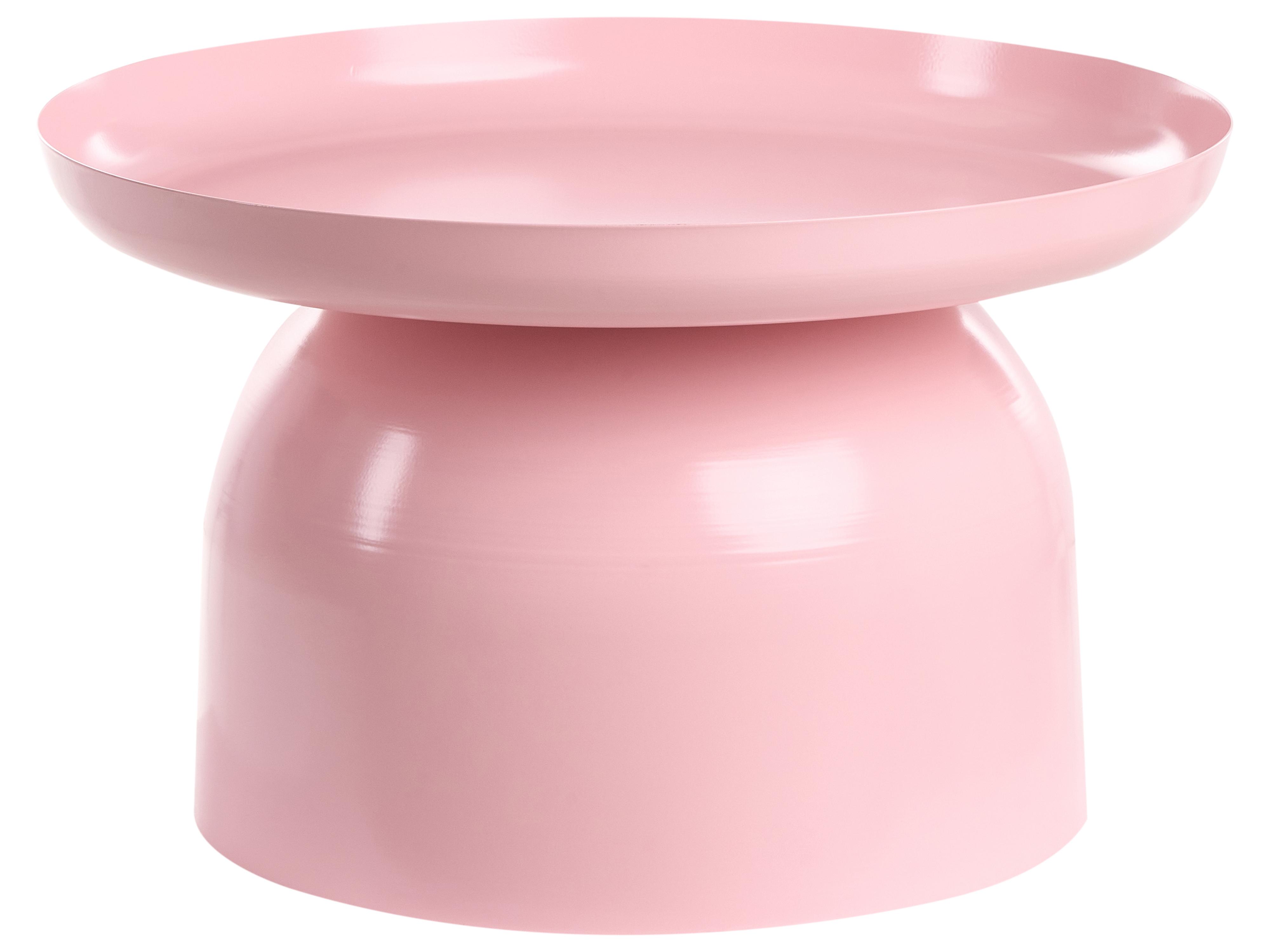 Coffee Table TORRENS Metal Pastel Pink