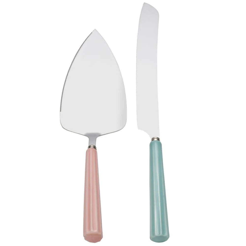 Darbie Angell Happy 2 Piece Cake Knife and Server Set
