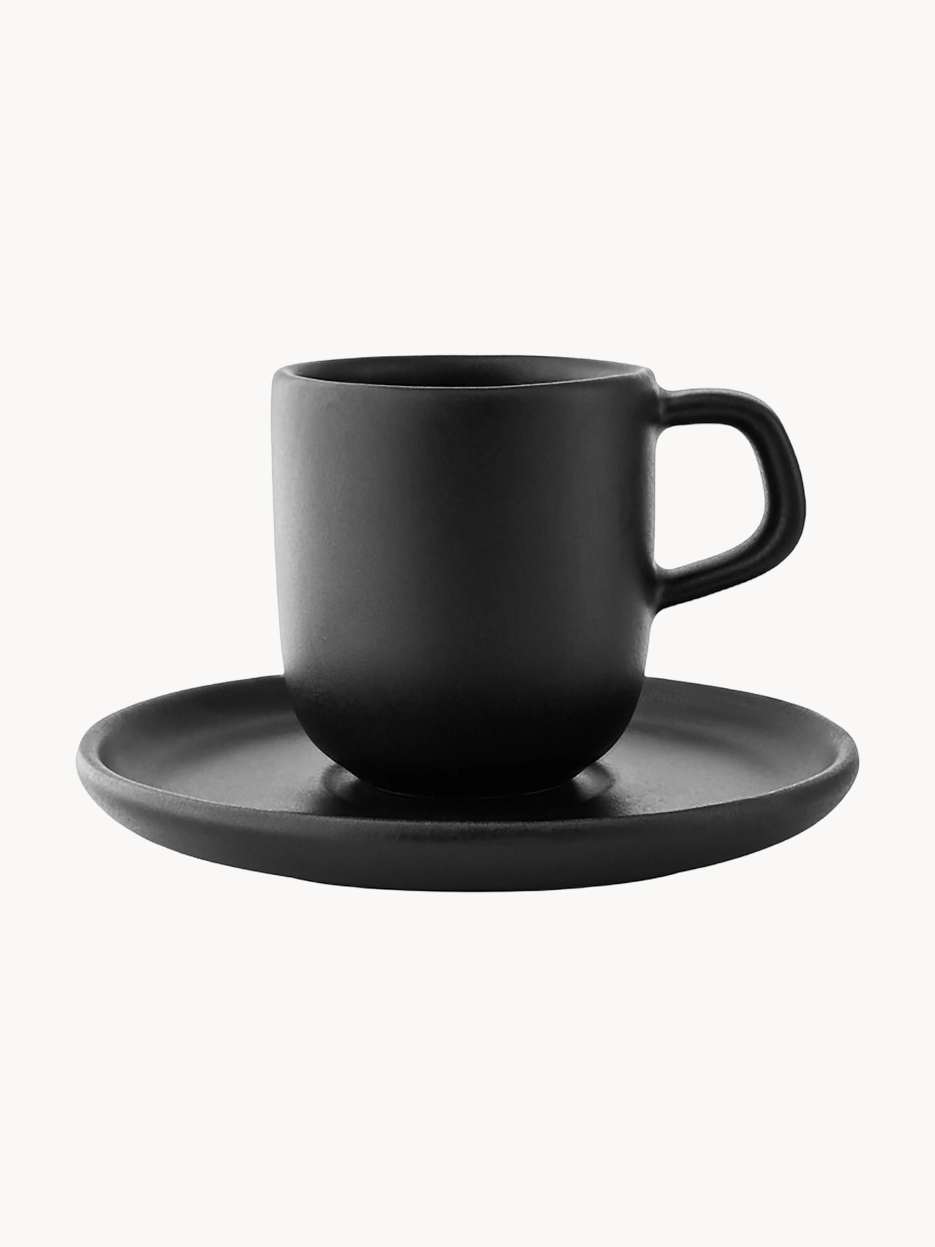 Espressotassen Nordic Kitchen mit Untertassen, 4er-Set