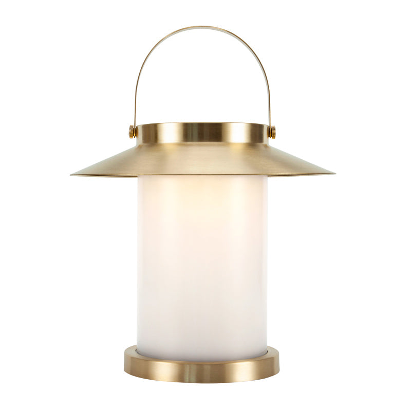 Nordlux Temple Draagbare Tafellamp Buiten | Solar | Ø31cm | LED | IP54 | Messing | Seaside