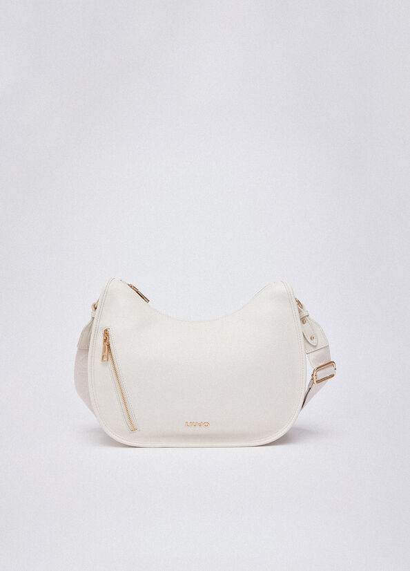 Borsa hobo media con zip