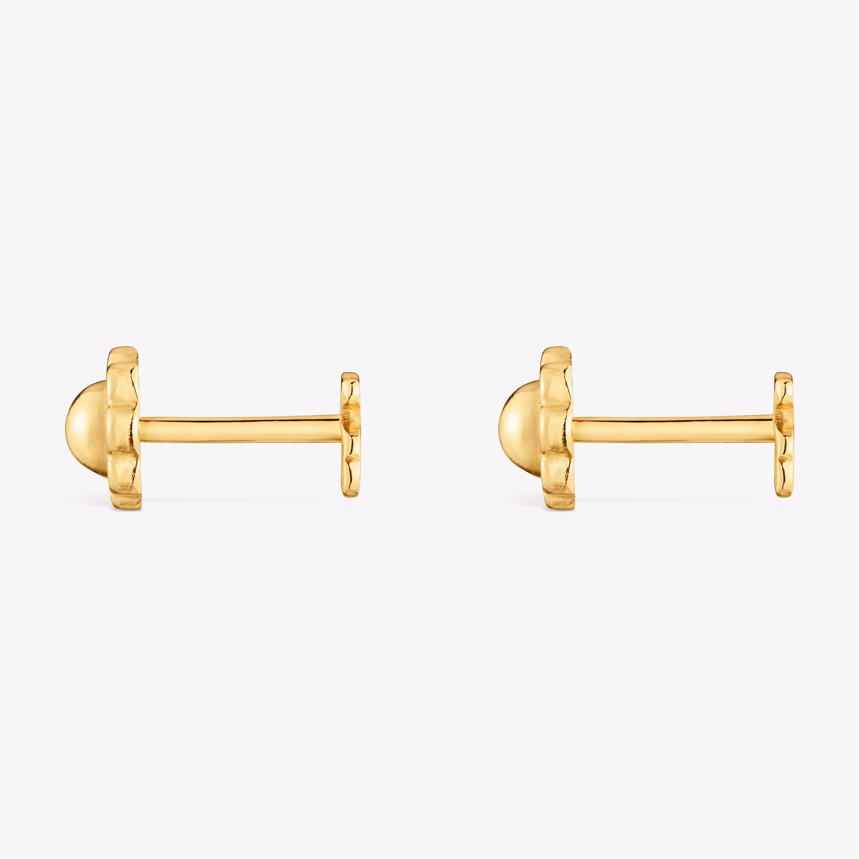 Pendientes de oro y motivo oso Basics