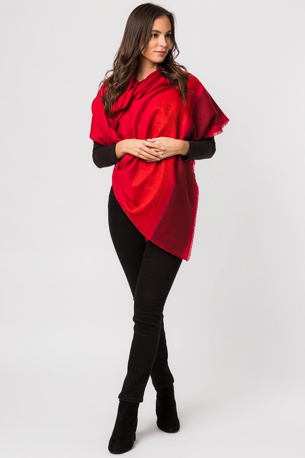 Pure Luxuries London Blur' Cashmere & Merino Wool Throw