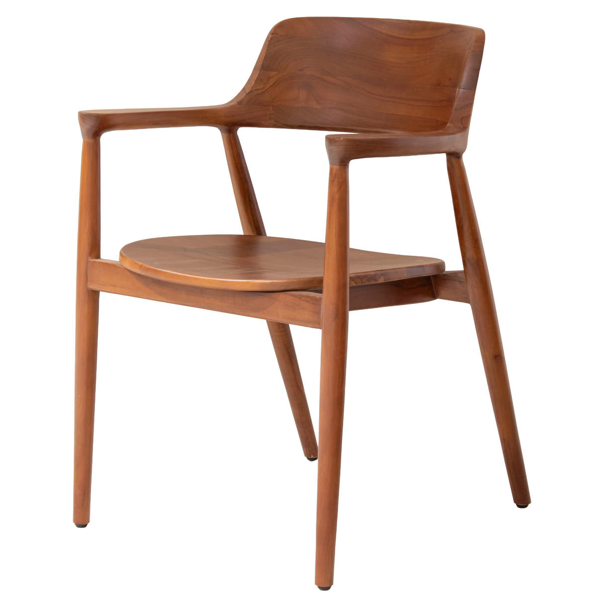 DÉJA Living Eetkamerstoel Luca - Walnoot Hout - Set van 2