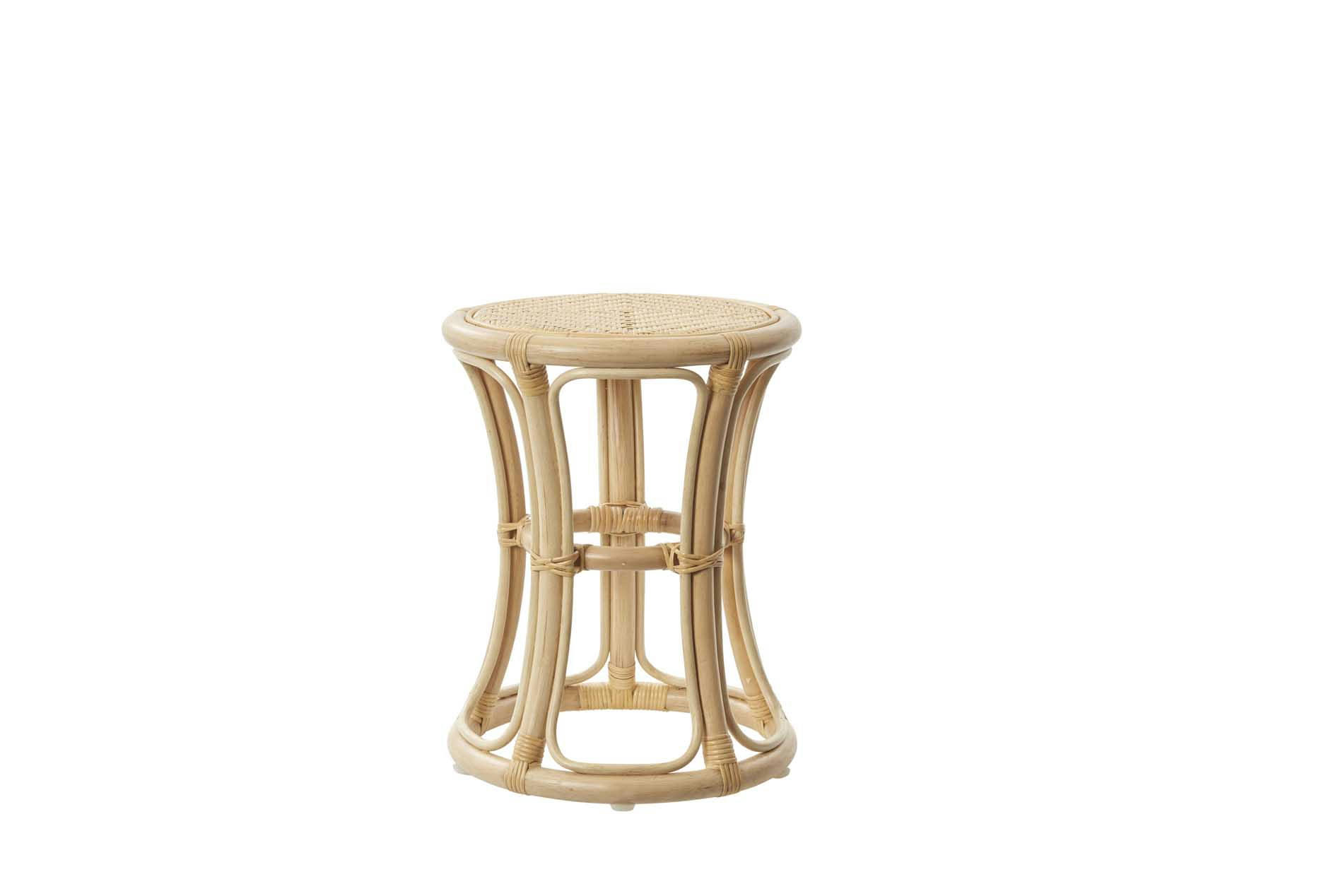 BELLA - Tabouret en rotin naturel