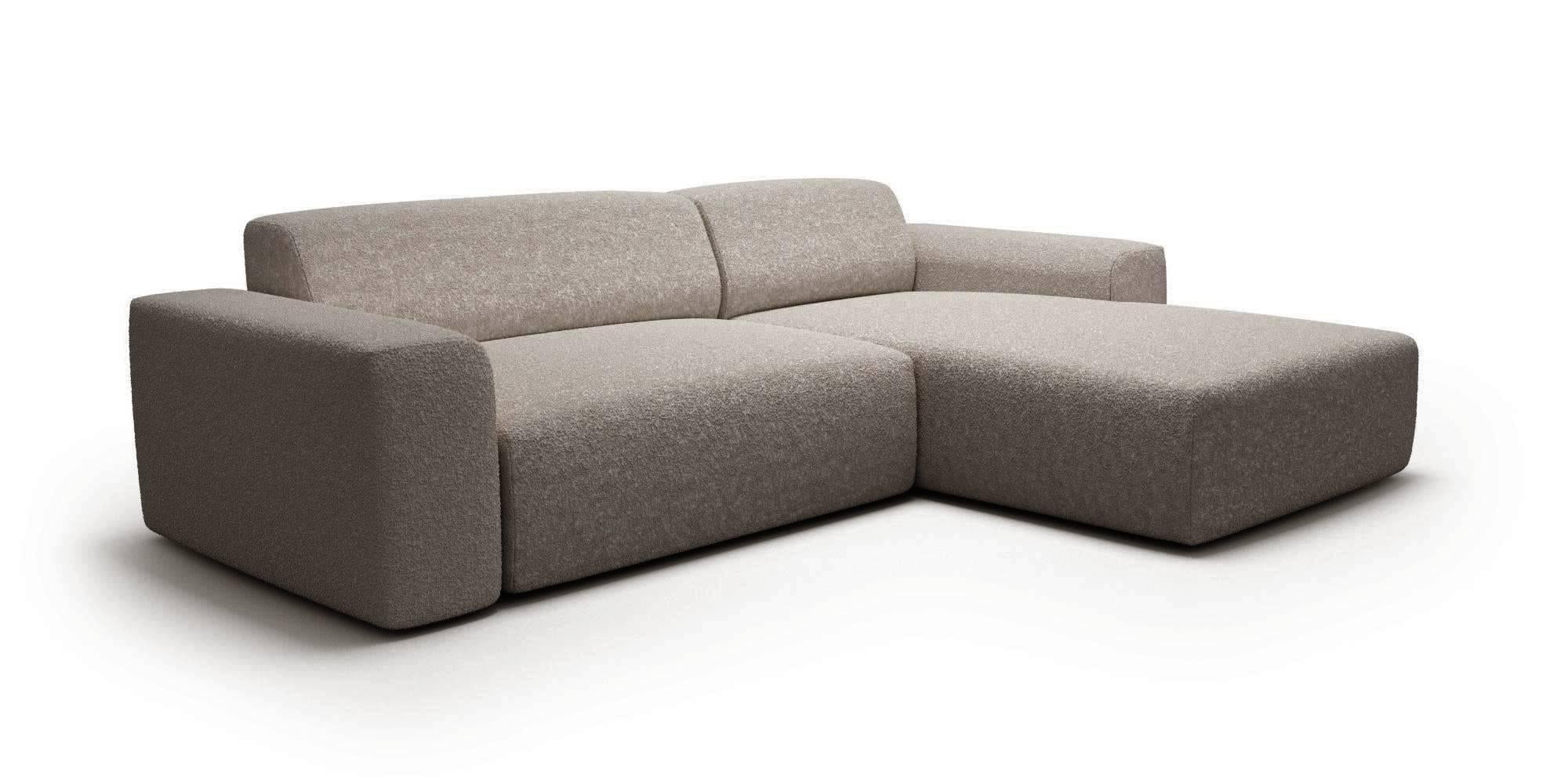 Hoekbank Nina rechts bouclé