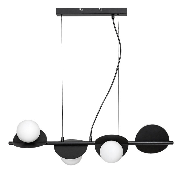 Lampa wisząca czarno-biała JULES 4xG9x5W wym: 120x72x10,5 cm Rabalux