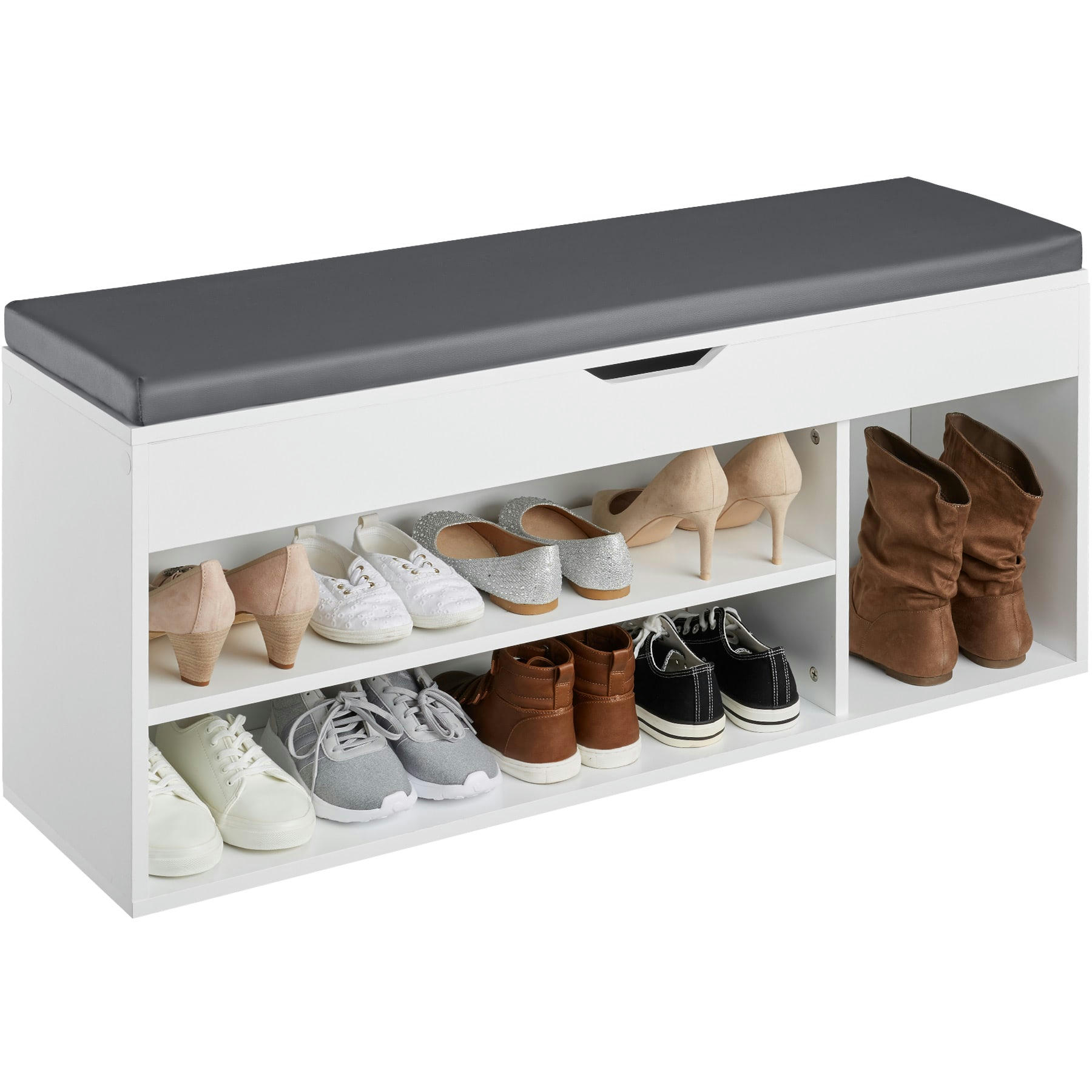 - Banc à chaussures Pour 9 paires de chaussures blanc