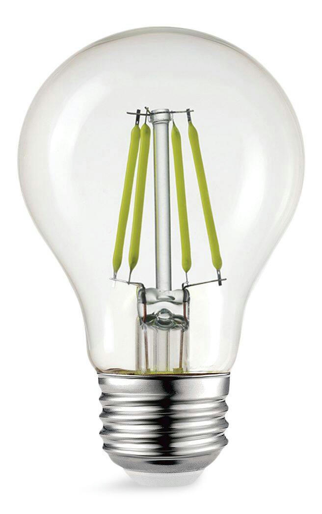 NOMA A19 E26 Base Indoor/Outdoor Non-Dimmable LED Light Bulb, Yellow, 40W