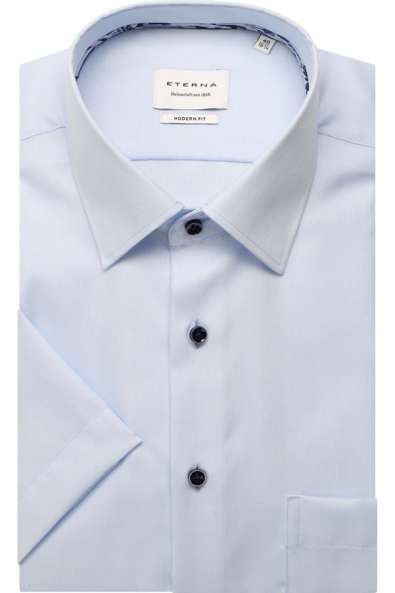 ETERNA Modern Fit Hemd himmelblau, Einfarbig