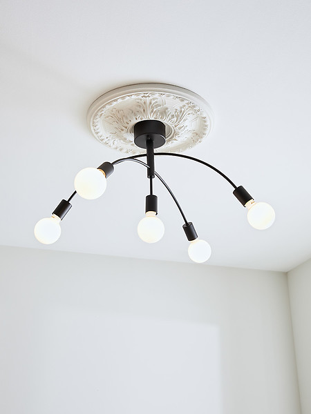 Lampa wisząca Cygnus 5-punktowa metalowa czarna