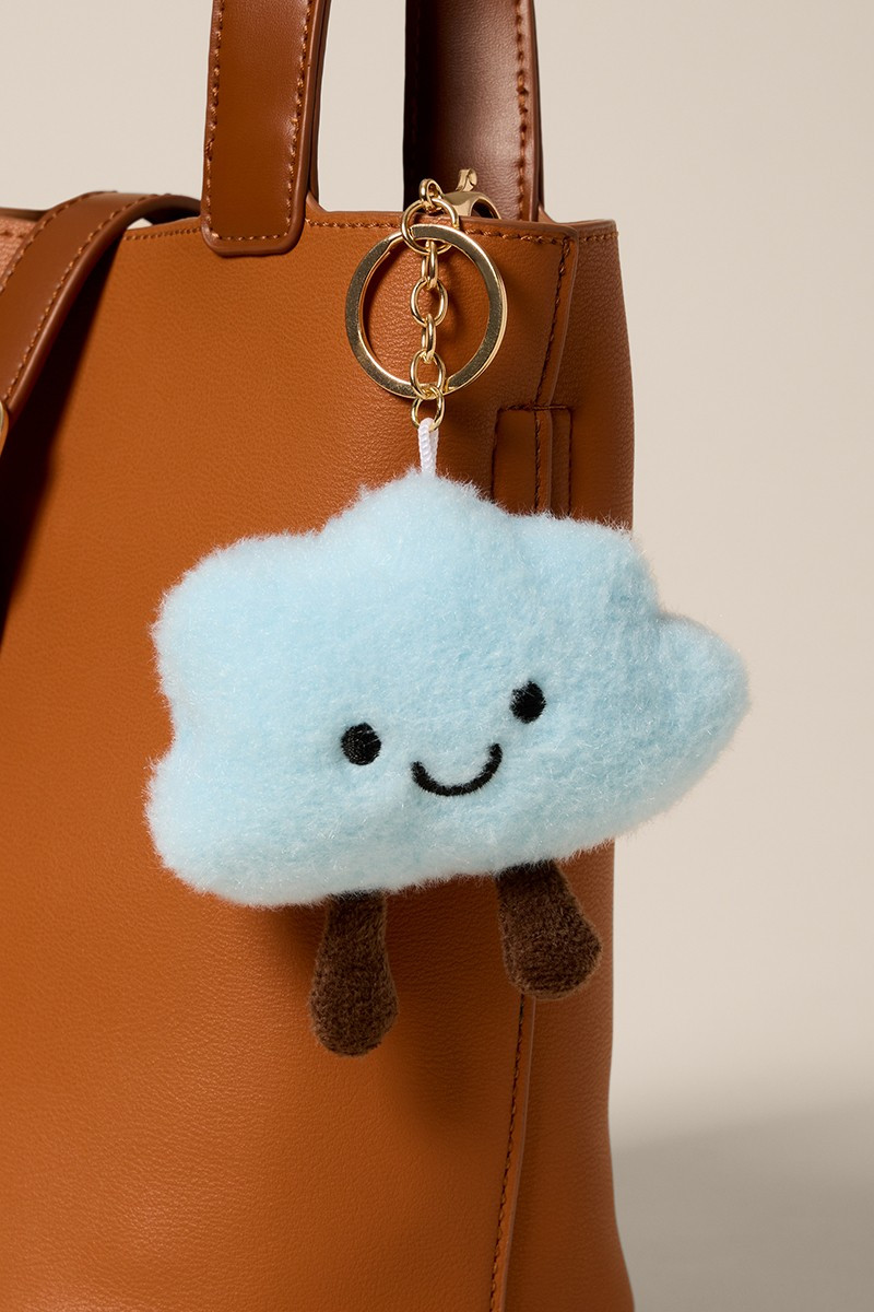 Smiley Cloud Bag Charm