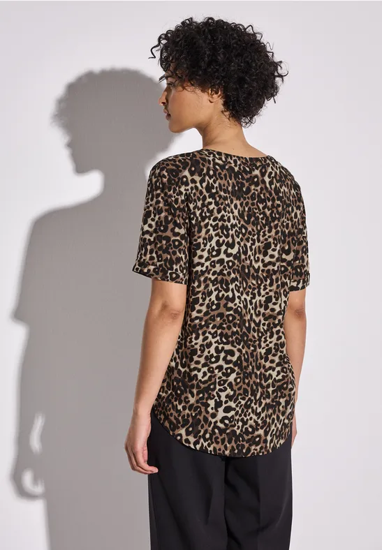 Bluse mit Leo-Muster