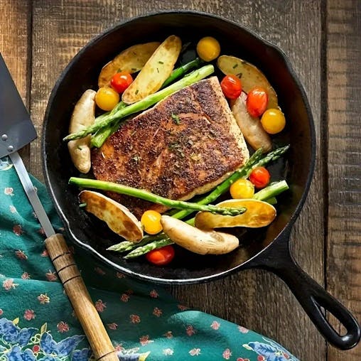 NNETM Pre-Seasoned Cast Iron Skillet Set (4pcs)