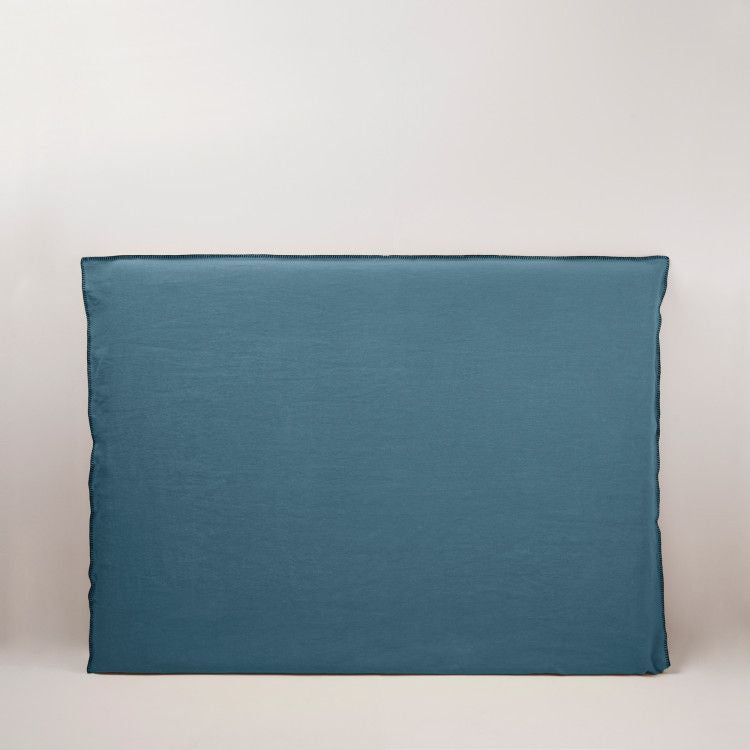 Madura Hoes voor hoofdbord Nino indigo en zwarte slinger 150x134 cm